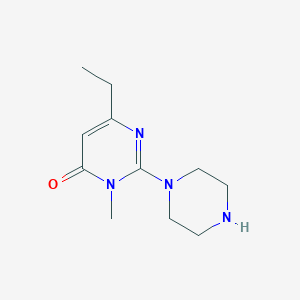 6-Ethyl-3-methyl-2-(piperazin-1-yl)pyrimidin-4(3H)-one