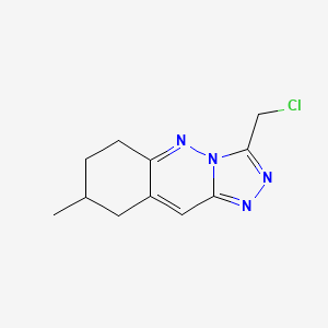 3-(Chloromethyl)-8-methyl-6,7,8,9-tetrahydro-[1,2,4]triazolo[4,3-b]cinnoline