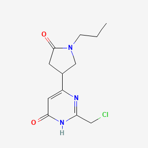 4-(2-(Chloromethyl)-6-hydroxypyrimidin-4-yl)-1-propylpyrrolidin-2-one