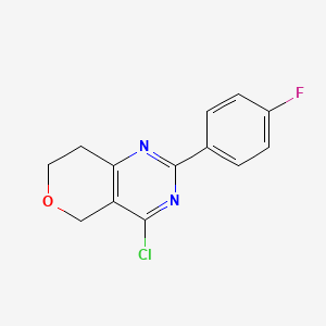 4-Chloro-2-(4-fluorophenyl)-7,8-dihydro-5H-pyrano[4,3-D]pyrimidine