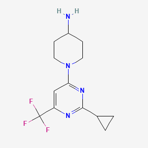 1-(2-Cyclopropyl-6-(trifluoromethyl)pyrimidin-4-yl)piperidin-4-amine