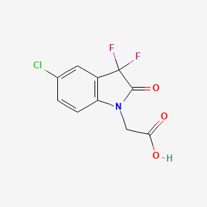 2-(5-Chloro-3,3-difluoro-2-oxoindolin-1-yl)acetic acid