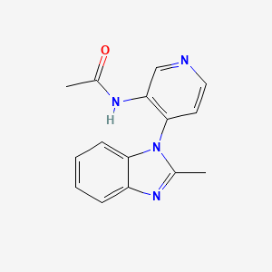 N-(4-(2-Methyl-1H-benzo[d]imidazol-1-yl)pyridin-3-yl)acetamide