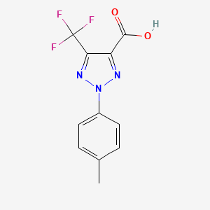 2-(p-Tolyl)-5-(trifluoromethyl)-2H-1,2,3-triazole-4-carboxylic acid