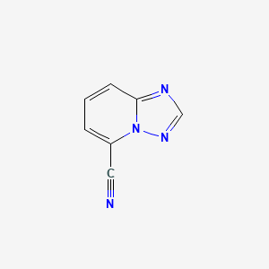 molecular formula C7H4N4 B15055213 [1,2,4]Triazolo[1,5-a]pyridine-5-carbonitrile 