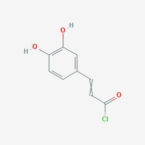 molecular formula C9H7ClO3 B1505522 3-(3,4-Dihydroxyphenyl)prop-2-enoyl chloride 