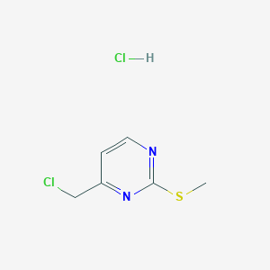 molecular formula C6H8Cl2N2S B15055233 4-(Chloromethyl)-2-(methylthio)pyrimidine hydrochloride 