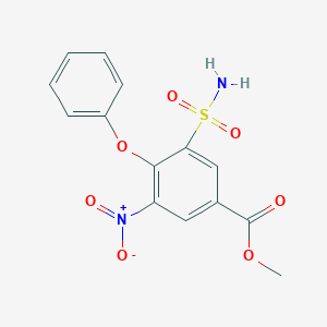 Methyl 3-nitro-4-phenoxy-5-sulfamoylbenzoate