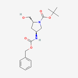 (2r,4s)-4-Benzyloxycarbonylamino-2-hydroxymethylpyrrolidine-1-carboxylic acid tert-butyl ester