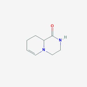 molecular formula C8H12N2O B15055406 2,3,4,8,9,9a-Hexahydro-1H-pyrido[1,2-a]pyrazin-1-one 