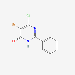 5-Bromo-6-chloro-2-phenylpyrimidin-4(3H)-one