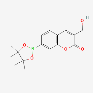 3-(Hydroxymethyl)-7-(4,4,5,5-tetramethyl-1,3,2-dioxaborolan-2-yl)-2H-chromen-2-one