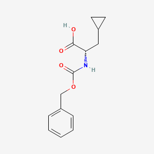 molecular formula C14H17NO4 B1505544 N-Cbz-(S)-3-cyclopropylalanine CAS No. 215523-07-2