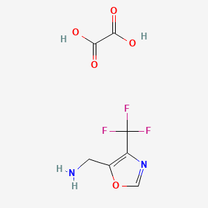 molecular formula C7H7F3N2O5 B15055442 (4-(Trifluoromethyl)oxazol-5-yl)methanamine oxalate 