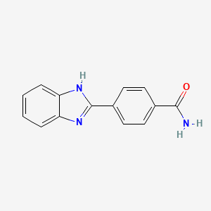 molecular formula C14H11N3O B15055446 4-(1H-Benzo[d]imidazol-2-yl)benzamide 