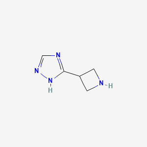 molecular formula C5H8N4 B1505547 5-(3-azetidinyl)-1H-1,2,4-Triazole 