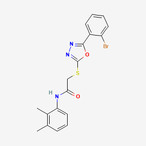 2-((5-(2-Bromophenyl)-1,3,4-oxadiazol-2-yl)thio)-N-(2,3-dimethylphenyl)acetamide