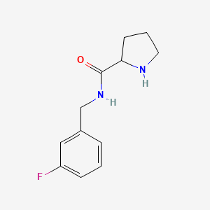 molecular formula C12H15FN2O B15055510 N-(3-Fluorobenzyl)pyrrolidine-2-carboxamide 