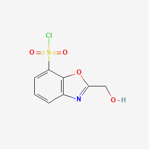 2-(Hydroxymethyl)benzo[d]oxazole-7-sulfonyl chloride