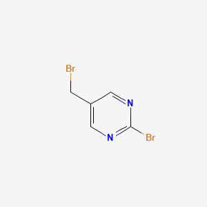 molecular formula C5H4Br2N2 B15055581 2-Bromo-5-(bromomethyl)pyrimidine 