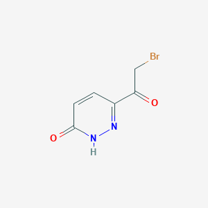 molecular formula C6H5BrN2O2 B15055583 6-(2-bromoacetyl)pyridazin-3(2H)-one 