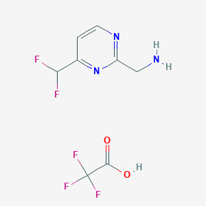 (4-(Difluoromethyl)pyrimidin-2-yl)methanamine 2,2,2-trifluoroacetate