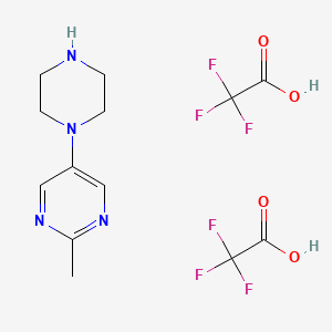 2-Methyl-5-(piperazin-1-yl)pyrimidine bis(2,2,2-trifluoroacetate)