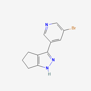 3-(5-Bromopyridin-3-yl)-1,4,5,6-tetrahydrocyclopenta[c]pyrazole