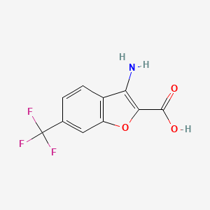 3-Amino-6-(trifluoromethyl)benzofuran-2-carboxylic acid