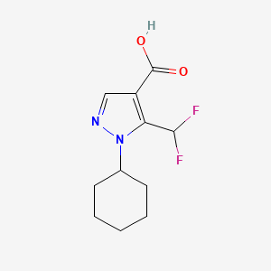 1-Cyclohexyl-5-(difluoromethyl)-1H-pyrazole-4-carboxylic acid