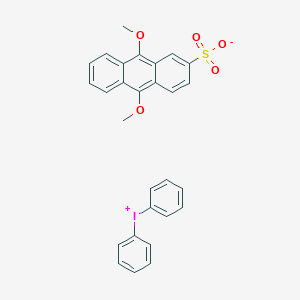molecular formula C28H23IO5S B150557 Diphenyliodonium 9,10-dimethoxyanthracene-2-sulfonate CAS No. 137308-86-2