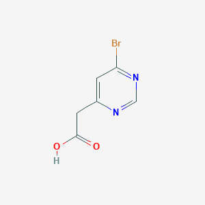 molecular formula C6H5BrN2O2 B15055759 2-(6-Bromopyrimidin-4-yl)acetic acid 