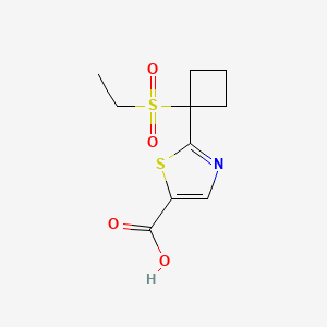 2-(1-(Ethylsulfonyl)cyclobutyl)thiazole-5-carboxylic acid