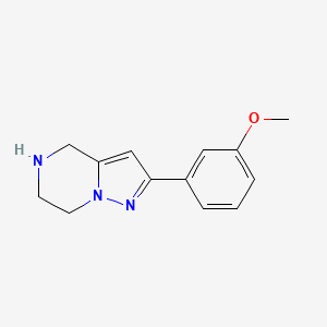 molecular formula C13H15N3O B15055792 2-(3-Methoxyphenyl)-4,5,6,7-tetrahydropyrazolo[1,5-A]pyrazine 