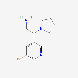 2-(5-Bromopyridin-3-yl)-2-(pyrrolidin-1-yl)ethanamine