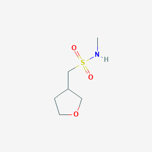 molecular formula C6H13NO3S B15055854 N-Methyl-1-(tetrahydrofuran-3-yl)methanesulfonamide 