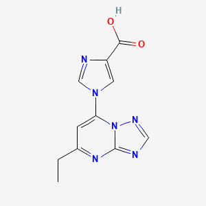 1-(5-Ethyl-[1,2,4]triazolo[1,5-a]pyrimidin-7-yl)-1H-imidazole-4-carboxylic acid