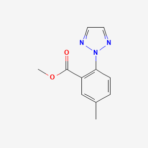 molecular formula C11H11N3O2 B15055865 Methyl 5-methyl-2-(2H-1,2,3-triazol-2-yl)benzoate 