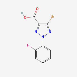 5-Bromo-2-(2-fluorophenyl)-2H-1,2,3-triazole-4-carboxylic acid