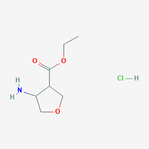 Ethyl 4-aminotetrahydrofuran-3-carboxylate hydrochloride