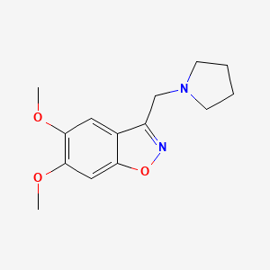 5,6-Dimethoxy-3-(pyrrolidin-1-ylmethyl)benzo[d]isoxazole