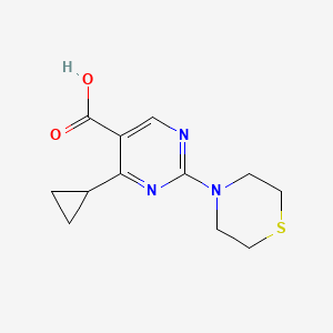 4-Cyclopropyl-2-thiomorpholinopyrimidine-5-carboxylicacid