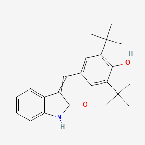 molecular formula C23H27NO2 B1505592 3-[(3,5-ditert-butyl-4-hydroxyphenyl)methylidene]-1H-indol-2-one CAS No. 40526-64-5