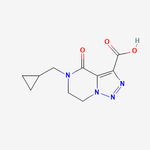 5-(Cyclopropylmethyl)-4-oxo-4,5,6,7-tetrahydro-[1,2,3]triazolo[1,5-a]pyrazine-3-carboxylic acid