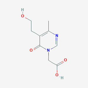 2-(5-(2-Hydroxyethyl)-4-methyl-6-oxopyrimidin-1(6H)-yl)acetic acid