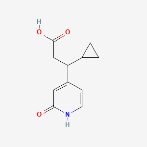 3-Cyclopropyl-3-(2-oxo-1,2-dihydropyridin-4-yl)propanoic acid