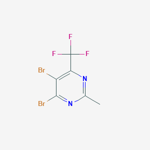 4,5-Dibromo-2-methyl-6-(trifluoromethyl)pyrimidine