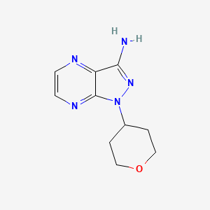 1-(Tetrahydro-2H-pyran-4-yl)-1H-pyrazolo[3,4-b]pyrazin-3-amine