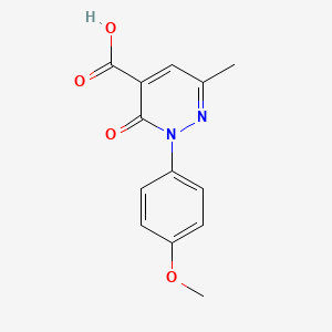 2-(4-Methoxyphenyl)-6-methyl-3-oxo-2,3-dihydropyridazine-4-carboxylic acid