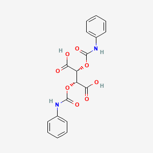 molecular formula C18H16N2O8 B1505607 2-O,3-O-Bis(phenylcarbamoyl)-L-tartaric acid 